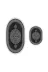 Alanur Home 410602-O Alanur Trend Kaymaz Taban Oval Saçaklı Dijital Banyo 2'li Klozet Takımı Siyah 2