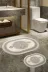 Alanur Home 410602-O Alanur Trend Kaymaz Taban Oval Saçaklı Dijital Banyo Takımı Kahve 2