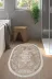 Alanur Home 616-Trend-Banyo-Oval Eko Trend Djt Banyo Paspası Yıkanabilir Kaymaz Taban 616 Oval Klasik Bej 1