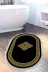 Alanur Home 656M-Trend-Banyo-Oval Eko Trend Djt Banyo Paspası Yıkanabilir Kaymaz Taban 656M Oval Modern Gold 1
