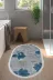 Alanur Home 660M-Trend-Banyo-Oval Eko Trend Djt Banyo Paspası Yıkanabilir Kaymaz Taban 660M Oval Suluboya Mavi 1