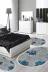 Alanur Home 660M-yatak-3-pcs-oval-K-S-Oval Eko Trend Djt Yıkanabilir Kaymaz Taban Oval 3 Lü Yatak Odası Takımı 660M Suluboya Mavi 1