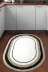 Alanur Home 673M-Trend-Banyo-Oval Eko Trend Djt Banyo Paspası Yıkanabilir Kaymaz Taban 673M Oval Bordürlü Krem 3