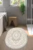 Alanur Home 747-Trend-Banyo-Oval Eko Trend Djt Banyo Paspası Yıkanabilir Kaymaz Taban 747 Oval Klasik Bej 1