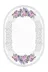 Alanur Home 900625-P-S-Oval Alanur Star Pamuk Tabanlı Saçaklı Dijital Halı Oval Mürdüm 2