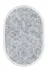 Alanur Home 900627-P-S-Oval Mavi Star Pamuk Tabanlı Saçaklı Dijital Oval Halı 2