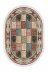 Alanur Home 900631-P-S-Oval Alanur Star Pamuk Tabanlı Saçaklı Dijital Halı Oval Multi? 1