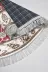Alanur Home 900647-P-S-Oval Bordo Pamuk Tabanlı Saçaklı Dijital Oval Halı 4