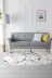 Alanur Home 900698-P-S-Oval Beyaz Pamuk Tabanlı Saçaklı Dijital Oval Halı 2