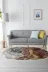 Alanur Home 900701-P-S-Oval Alanur Star Pamuk Tabanlı Saçaklı Dijital Halı Oval Renkli? 1
