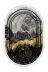 Alanur Home 900701-P-S-Oval Pamuk Tabanlı Saçaklı Dijital Halı Oval Gri 1