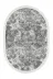 Alanur Home 900702-P-S-Oval Alanur Star Pamuk Tabanlı Saçaklı Dijital Oval Gri Halı 2