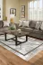 Alanur Home 900706-P-S Alanur Star Pamuk Tabanlı Saçaklı Dijital Halı Gri? 1