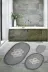Alanur Home Akasya Saçaklı Welsoft Dantelli 3'lü Banyo Klozet Takımı Gri 1