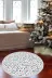 Alanur Home CHR10M-K-S-Yuvarlak Yılbaşına Özel Keçe Dijital Yıkanabilir Yuvarlak Halı Chr10M Yeşil 1