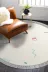 Alanur Home E5015-sckl-p-hali-yuvarlak Kaymaz Dijital Mutfak & Salon Halı Star Pamuk Saçaklı Yuvarlak Geometrik E5015 Beyaz 1