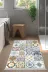 Alanur Home Mu144-Trend-Banyo Eko Trend Djt Banyo Paspası Yıkanabilir Kaymaz Taban Mu144 Patchwork Renkli 1