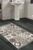 Alanur Home Mu144-Trend-Banyo Eko Trend Djt Banyo Paspası Yıkanabilir Kaymaz Taban Mu144 Patchwork Kahve 1