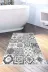 Alanur Home Mu144-Trend-Banyo Eko Trend Djt Banyo Paspası Yıkanabilir Kaymaz Taban Mu144 Patchwork Gri 1
