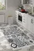 Alanur Home Mu144-Trend-Banyo Eko Trend Djt Banyo Paspası Yıkanabilir Kaymaz Taban Mu144 Patchwork Gri 3