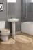 Alanur Home TYC00137425716 Queen Sarmaşık Şekilli Nakışlı Banyo 3'lü Klozet Takımı Cappuccino 1
