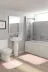 Alanur Home VİYHA15 Viyana Havlu Aplikli 2 Li Klozet Takımı Pudra 1