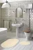 Alanur Home ZARO15 Zara Oval 2 Li Banyo Takımı (65 X 115 - 55 X 65 ) Krem 1