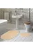 Alanur Home ZARO15 Zara Oval 2 Li Banyo Takımı (65 X 115 - 55 X 65 ) Cappuccino 1