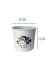 Albifoni PRA-11872375-8140 Metal Popcorn Kutusu - Patlamış Mısır Kovası 2 Adet 4