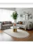 ALTUN CARPET DFHSERTYI8UI Kirem Ponpon Saçakli Pelüş Hali Oval Modern Kaymaz Tabanli 1