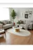 ALTUN CARPET DFHSERTYI8UI Kirem Ponpon Saçakli Pelüş Hali Oval Modern Kaymaz Tabanli 2