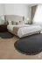 ALTUN CARPET DRTYJFKUHJILKOL 3Lü Set Pelüş Modern Babil Yumurta Model Ponpon Saçakli Oval Kaymaz Hali 13 Ml Hav 2.2 Kalinlik Var 4
