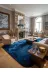 ALTUN CARPET DTFYGJHNKJMKOLÖ Modern Kare Lacivert Pelüş Hali Kaymaz Taban Solon Halisi 12Ml Hav Yuksekliği Var 2Cm Kalinlik Var 3
