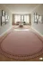 ALTUN CARPET ETRSDYFUIHJOM Modern Yavru Ağzi Açik Pembe Oval Ponpon Saçakli Pelüş Hali Kaymaz 12Ml Hav Yülksek 2 Cm Kalinlik 3