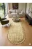 ALTUN CARPET GSRTHDYFJKGIHLJO Modern Babil Sarimsi Bej Oval Ponpon Saçakli Salon Koridor Halisi Pelüş 13Ml Hav 2.2 Kalinlik 2