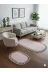 ALTUN CARPET POSTHJBUYHN 2 Li Pembe Pelüş Ponpon Saçakli Kaymaz Banyo Paspasi 50X80+40X50 1