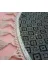 ALTUN CARPET POSTHJBUYHN 2 Li Pembe Pelüş Ponpon Saçakli Kaymaz Banyo Paspasi 50X80+40X50 3
