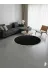 ALTUN CARPET RDUIOJKMJ Modern Yuvarlak Beyaz Düz Saçakli Pelüş Post Hali Kaymaz Taban 12Ml Hav Yüksekliği 2 Cm Kalinlik 2