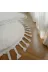 ALTUN CARPET regsd56ty7hju 3Lü Kar Beyaz Post Pelüş Örgü Saçaklı Kaymaz Halı 2 Adet +1 Adet 4