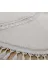 ALTUN CARPET setghjvgyh 3Lü Set Modern Pelüş Halı Post Halı Ponpon Saçaklı Kaymaz Taban 1 Adet 80X80+2 Adet 40X80 4