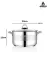 Amboss SAP-4318 Saphire Paslanmaz Çelik Derin Tencere - 22 Cm 4