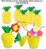 Ananas Hawaii Luau Aloha Pipetli İçecek Kabı Bardak 10x13 cm 1 Adet (4745) 1