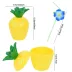 Ananas Hawaii Luau Aloha Pipetli İçecek Kabı Bardak 10x13 cm 1 Adet (4745) 2