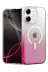 Apple iPhone 11 Pummel Shiny Magsafe Kapak - Pembe 1