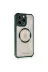 Apple iPhone 12 Pro Max Kılıf Prag Magneticsafe Kapak - Koyu Yeşil 2