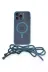 Apple iPhone 13 Pro Max Kılıf Divo Lazer Askılı Magsafe Kapak - Sierra Blue 1