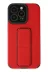 Apple iPhone 13 Pro Max Kılıf Mega Standlı Silikon - Kırmızı 1