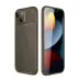 Apple İphone 14 Kılıf Auto Focus Karbon Kapak - Kahverengi 1