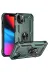 Apple iPhone 14 Plus Kılıf Sofya Yüzüklü Silikon Kapak - Yeşil 4