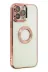 Apple iPhone 14 Pro Max Kılıf Slot Silikon - Rose Gold 2
